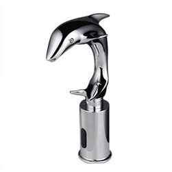 Touch Free Motion Sensor Sink Faucet Dolphin Style - Bathroom Sink Faucets