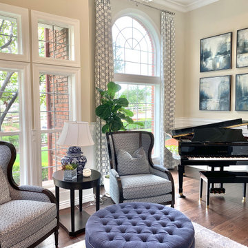 Transitional Classic Coto de Caza Living Room