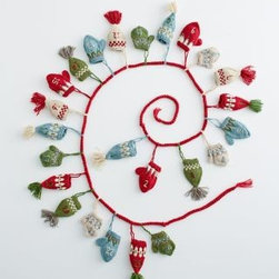 Garnet Hill - Garnet Hill Hats and Mittens Advent Calendar - Holiday Accents And Figurines