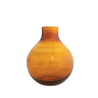 Minimalist Glass Vase, Amber - Contemporary - Vases - by Olive Grove ...