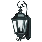 Hinkley - Hinkley Edgewater Three Light Wall Mount 1670BK - Three Light Wall Mount from Edgewater collection in Black finish. Number of Bulbs 3. Max Wattage 40.00 . No bulbs included. Edgewaters classic design features durable cast aluminum and brass construction in a rich Black or Oil Rubbed Bronze finish with clear seedy glass. No UL Availability at this time.