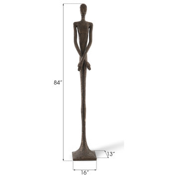 Skinny Male Sculpture, Bronze