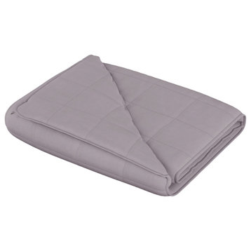 Weighted Blanket 48" x 72" 15 lbs Grey Front and Back Pantone