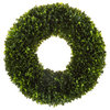 Pure Garden 17.5'' UV Resistant Tea Leaf Half Wreath