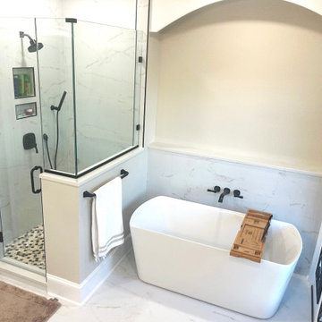 Best bathroom remodel in the Kentland's of Gaithersburg by Talon Construction