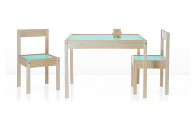 IKEA LATT Play Table & Chairs w/PANYLed Inserts
