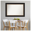 Vogue Black Non-Beveled Wall Mirror 42.5x30.5 in.