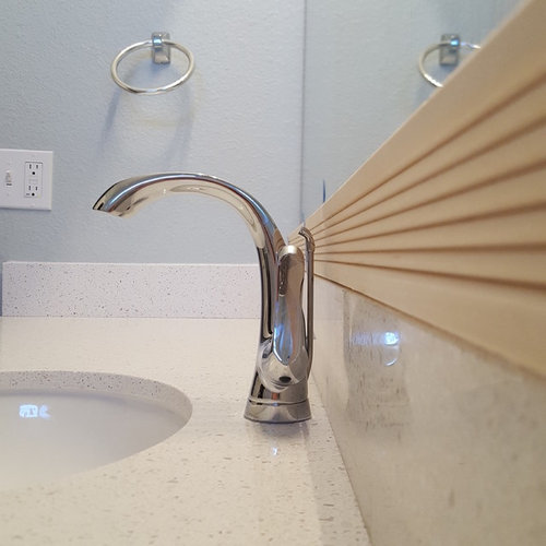 Code Violation Holes For Faucet Drilled Too Close To Wall - How To Drill Hole In Bathroom Sink