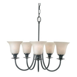 Royce Lighting - Royce Lighting Valhalla 5 Light Chandelier with Cream Snow Glass - Chandeliers