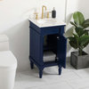 18.5" Single Bathroom Vanity, Blue, Vf13018Bl