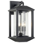 Troy Lighting - Mccarthy 4 Light Wall Sconce - Weathered Graphite Finish - Clear Seeded Glass - Features: