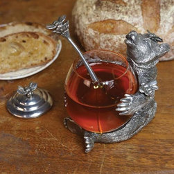 Beauregard's Harvest Bear Holder With Pot & Spoon - Specialty Serveware