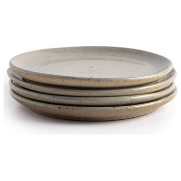 Nelo Salad Plate, Set of 4-Natural Clay