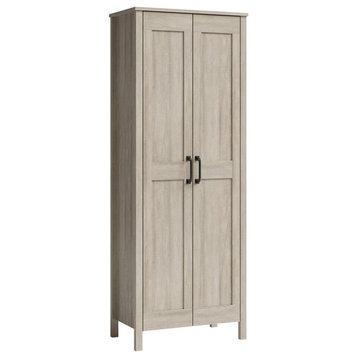 Sauder Engineered Wood 2-Door Storage Cabinet in Spring Maple Finish