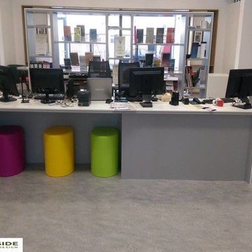 Before and After Library Reception Desk