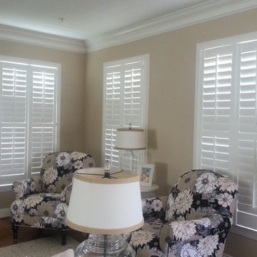 Plantation Shutters in family room