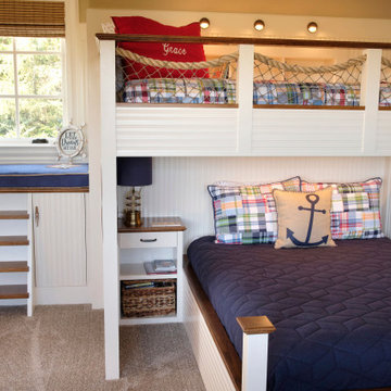 Nautical-Themed Bunk Room