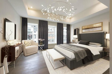 Bedroom - transitional bedroom idea in New York