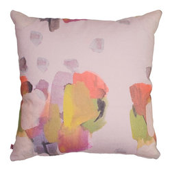 Impression in Pink Pillow - Decorative Pillows