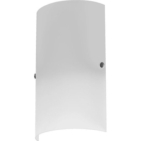 Dainolite 1-Light Wall Sconce, Frosted White Glass, SC accents