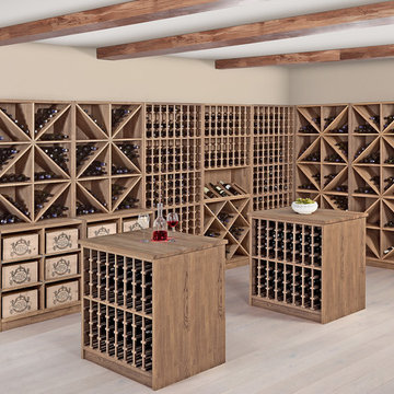 Weinkeller PRESTIGE aus massivem Eichenholz