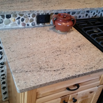 Natural Rustic Hickory Kitchen Cabinets