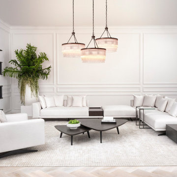 Contemporary white living room | 2021 | Best of Houzz