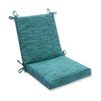 Remi Lagoon/Patina Squared Corners Chair Cushion, Blue