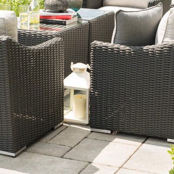 Bretton Slim love seat set - Brad's house