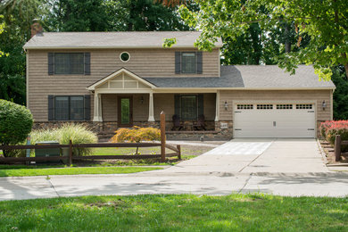 Traditional exterior home idea in Cleveland