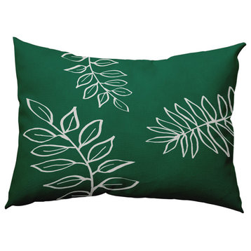 14" x 20" Fern Leaves Decorative Indoor Pillow, Meadow Green
