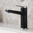 KRAUS Indy Bathroom Faucet in Spot Free Stainless Steel/Matte Black