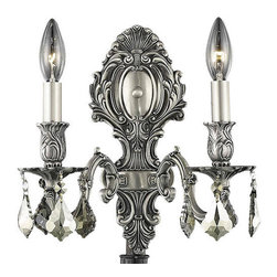 Elegant Lighting - Elegant Lighting Monarch 9602W10PW-GT/SS Wall Sconce - Wall Sconces
