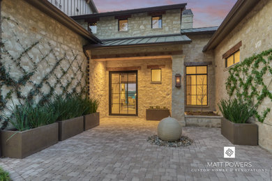 Inspiration for a transitional entryway remodel in Houston