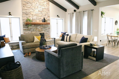 Inspiration for an eclectic living room remodel in Phoenix