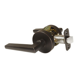 Designers Impressions - Designers Impressions Madison Design Oil Rubbed Bronze Privacy Door Lever - Door Levers