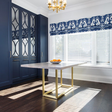 Wellesley Table with Brushed Brass Base