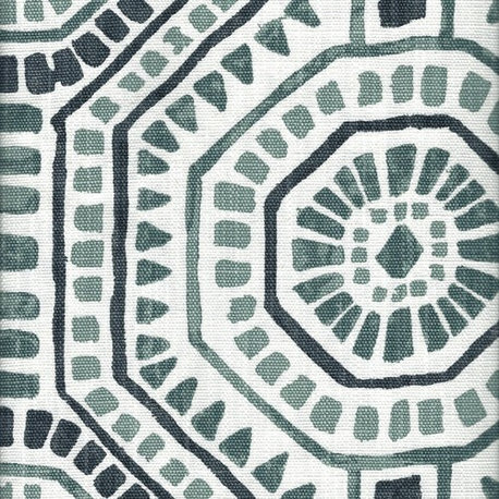 Bricktown Waterbury Spa Green Slub Shower Curtain Cotton, 72"