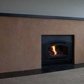 Fireplace Facelift with Natural Plaster