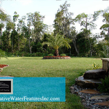 Tropical backyard and landscape