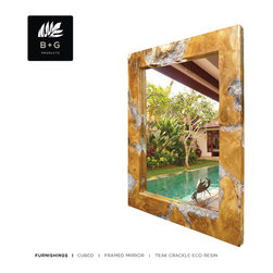 Cube Frames Illuminating mirror frames hand crafted from the highest quality org - Wall Sconces