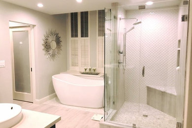 Inspiration for a modern bathroom remodel in Other