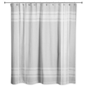 Farmhouse Stripe Shower Curtain, Wamsutta Baratta Shower Curtain
