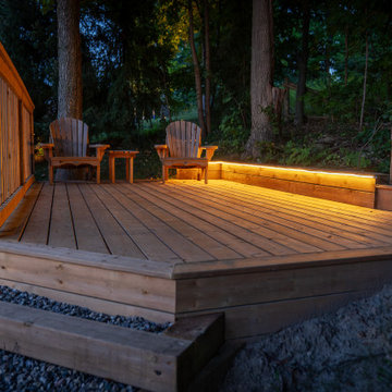 Custom Multi-Level Cedar Deck & Outdoor Living Space