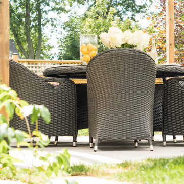 Westmount 60x60x30 round dining set - Brad's house