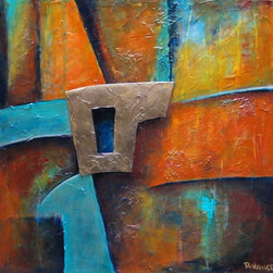 Somewhere in Santa Fe...(SOLD) - Mixed Media Art