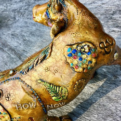 Tracey Keller Luxury Bronze Sculpture - Cow - Sculptures