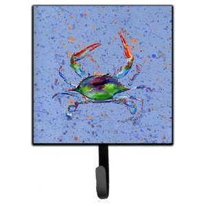 Carolines Treasures 8452SH4 Crab Leash Holder or Key Hook Multicolor Small Carolines Treasures 8452SH4 Crab Leash Holder or Key Hook Multicolor Small