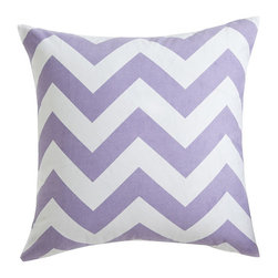 Chevron Pillow Cover - Lavender - Decorative Pillows