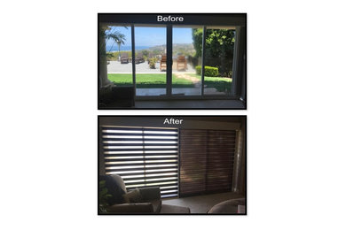 La Jolla Home-Guest Room Custom Dual Shades-Front on